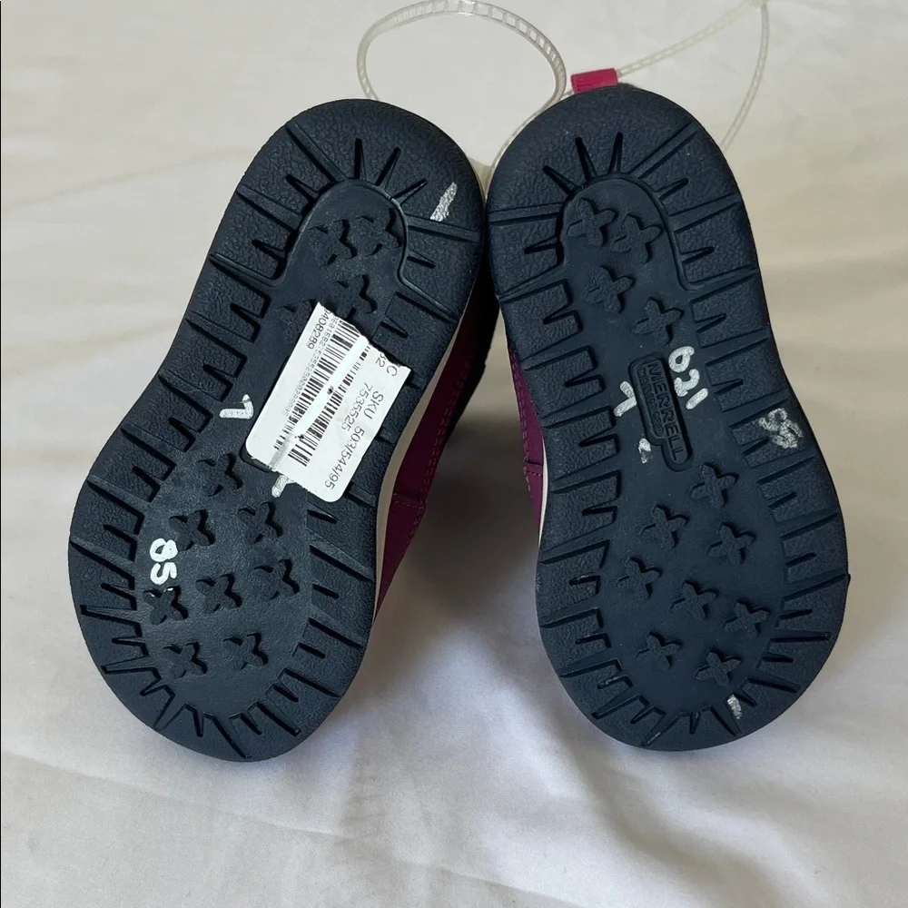 Merrell Kids Burgundy and Black Boots